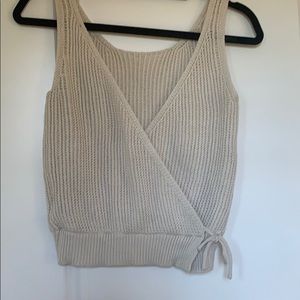 NWT Moon & Madison Open Back Knit Crop Tank Size XS